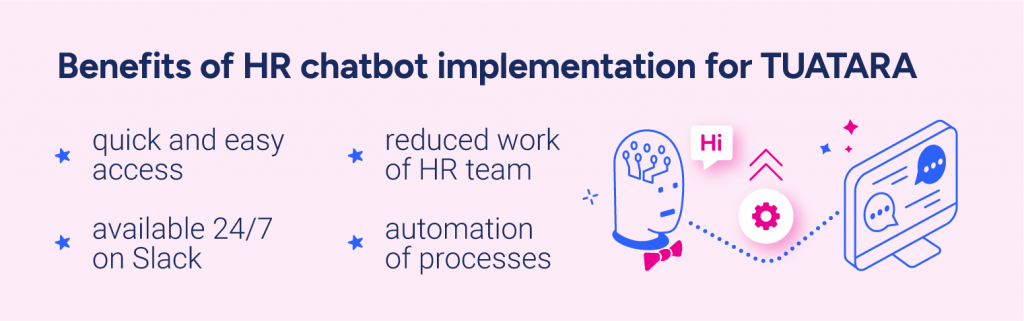 benefits of chatbot implementation for TUATARA
